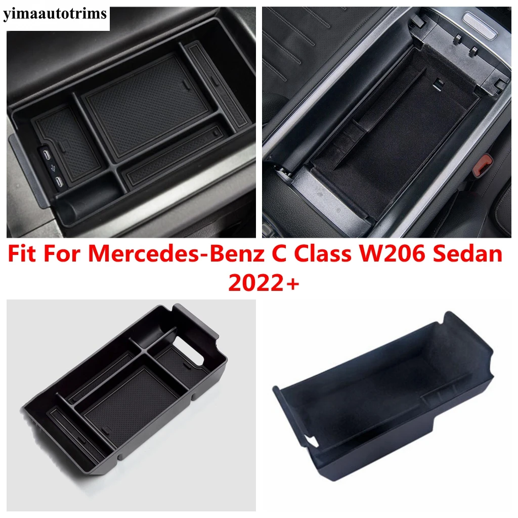 

Car Central Control Armrest Storage Box Container Holder Tray Interior Accessories For Benz C Class W206 Sedan 2022 2023 2024