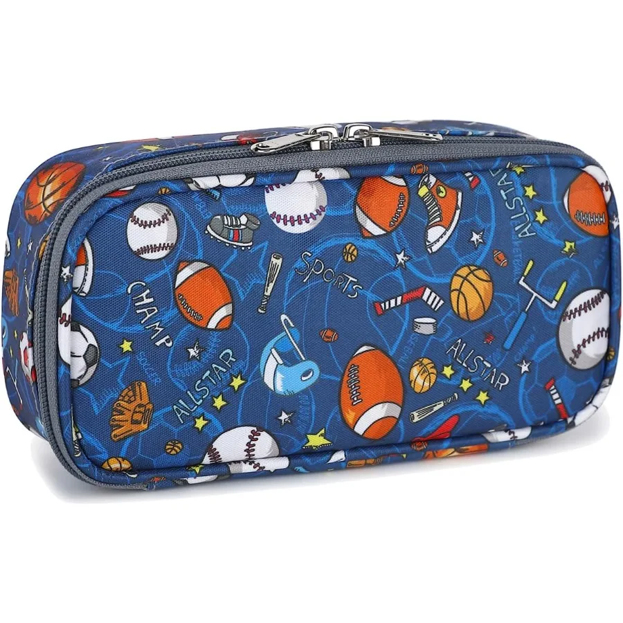 FlowFly Large Capacity Pencil Case for Boys Girls Zippered Multi-Functional Pen Pouch Soft Portable Pencil Bag for School Teens