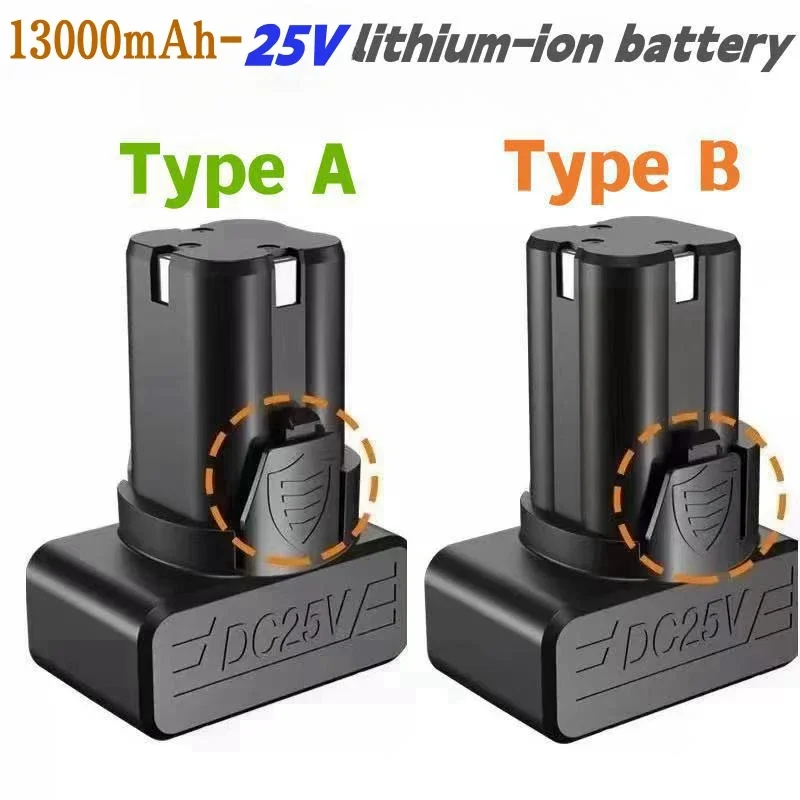 New100% الأصلي 25 فولت 13000 مللي أمبير اليد الحفر الكهربائية بطارية ليثيوم ، ملحقات الأدوات الكهربائية العامة مفك كهربائي البطارية