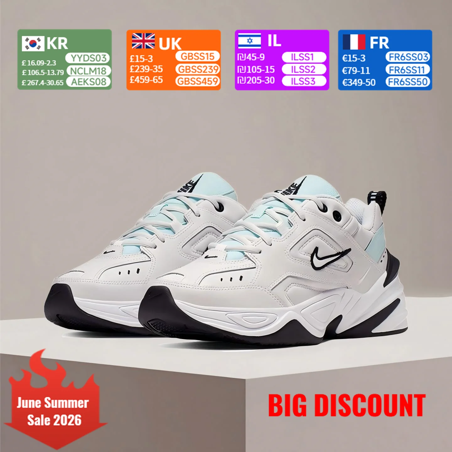 Zapatos Nike M2K TEKNO Retro antideslizantes, duraderos, versátiles y acolchados, zapatos deportivos AO3108-013