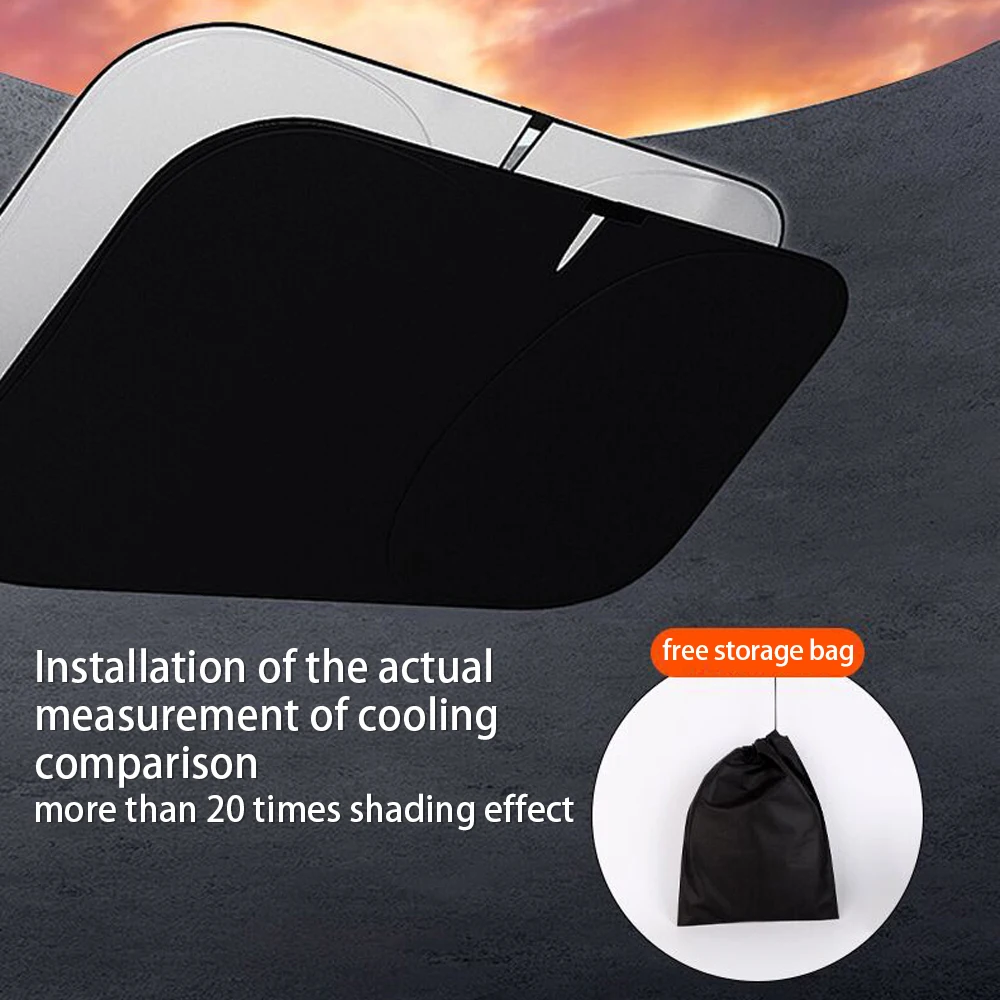 For Skoda Octavia Kodiaq Karoq Front Windshield Sunshade Anti-UV Heat Insulation Foldable Car Interior Accessories view 6
