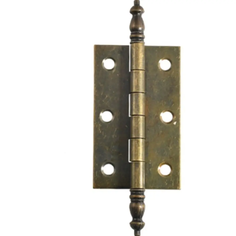 

Iron New Chinese Style Folding Hinges Easy To Install Durable Bronze Vintage Hinge Crown Head Wooden Boxes