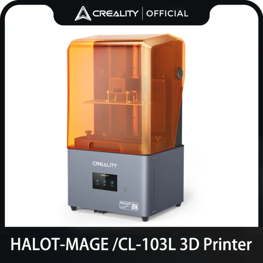 Creality HALOT-MAGE 8K Resin 3D Printer Ultra 8K High Precision Unique Orange 