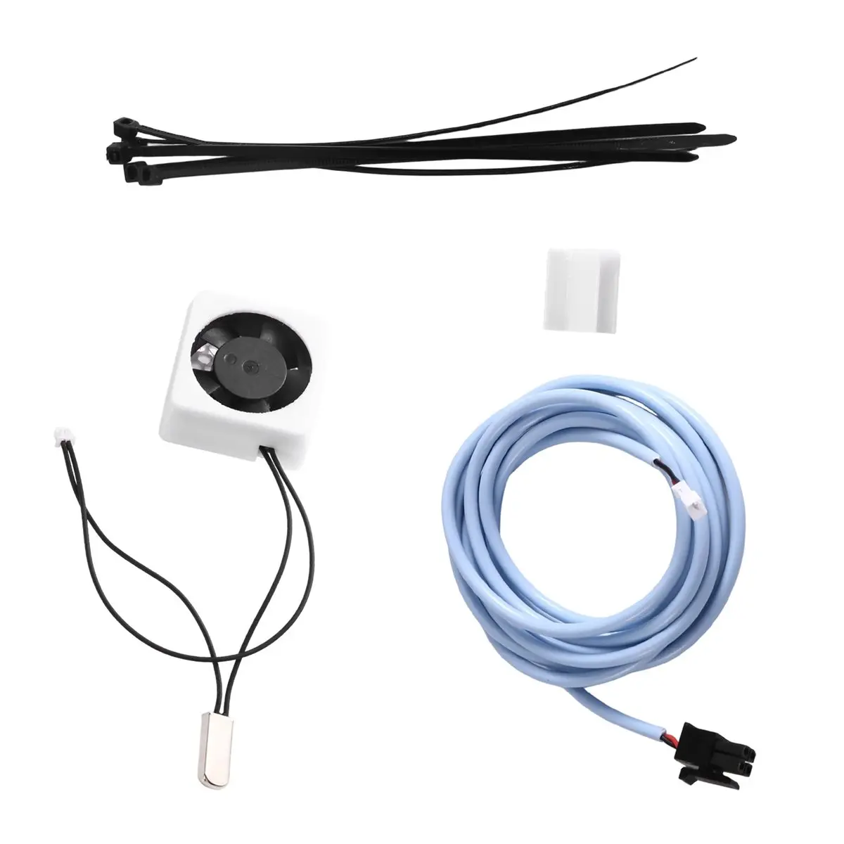 【TODAY-BUY】~@ For Bambu Lab A1 A1 Mini Extrusion Motor Cooling Kit,Silent Fan with Auto Start-Stop Function,3D Printer Parts
