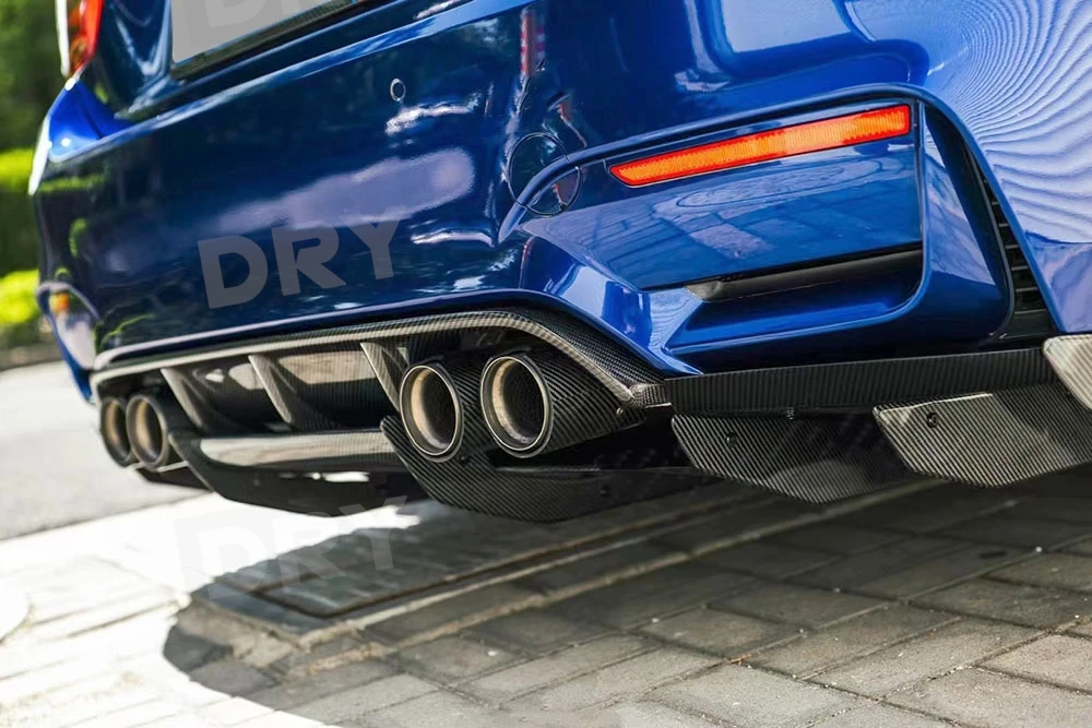 

Carbon Fiber Rear Diffuser Bumper Lip Spoiler for BMW F80 M3 F82 F83 M4 2014-2020 Rear Bumper Diffuser Guard Spoiler FRP