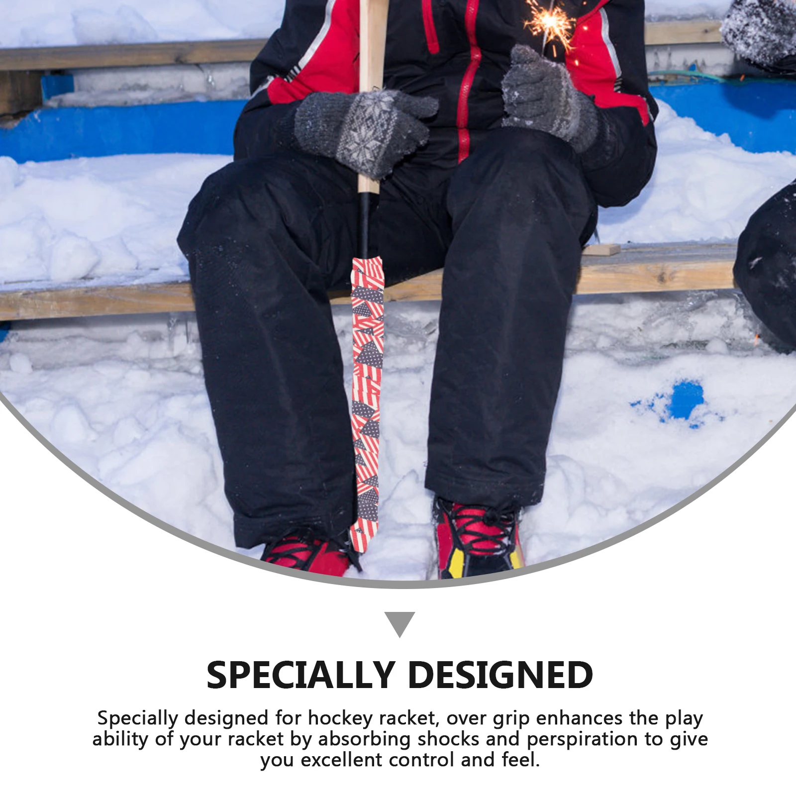 

1 рулон, морозостойкая защита для хоккейной ракетки, не для хоккейной наклейки, ручки, амортизирующие, прочные, противоскользящие