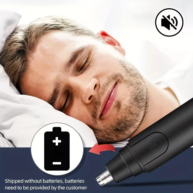 ماكينة تشذيب شعر الأنف والأذن الكهربائية لعام 2026 مع إصدار بطارية مزيل الشعر المجنح المزدوج وغير المؤلم من الفولاذ المقاوم للصدأ (رقم البطاريات)