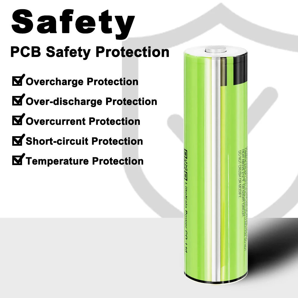 New protected Liitokala  18650 3400mAh battery NCR18650B rechargeable Li-lon with original PCB 3.7V