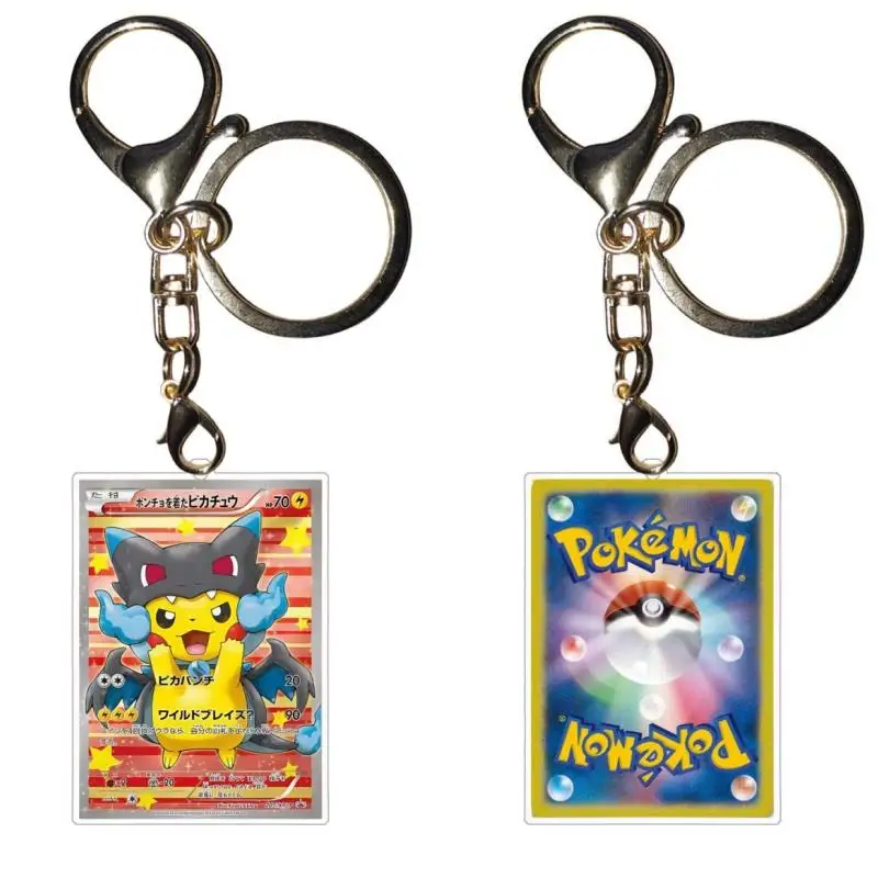 Llaveros de Pokémon Charizard Gyarados Ptcg, serie de travesti, figuras de juguete de acción acrílicas Diy, colgante de colección de juegos de Anime