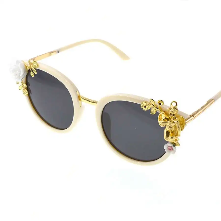 

Baroque Carving Vintage Angel Doll Style Exaggerated Fashion Sunglasses
