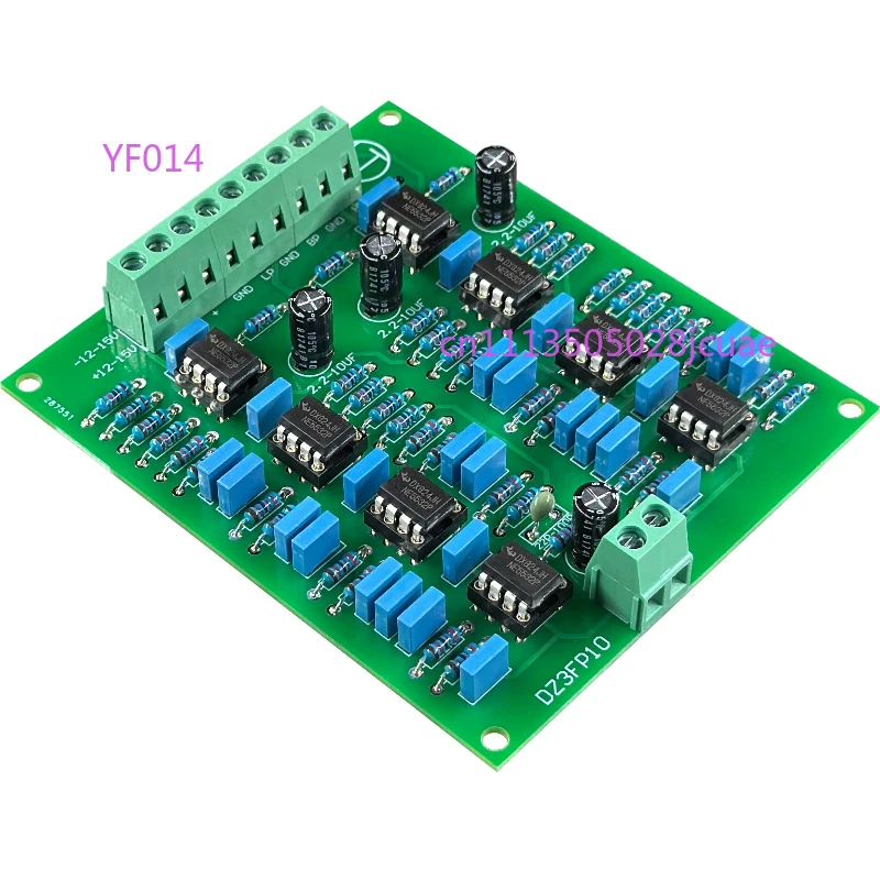 3-Way Audio Frequency Divider Board, Bass Midrange Treble Crossover Filter 500Hz/5000Hz For Amplifier System DIY Parts