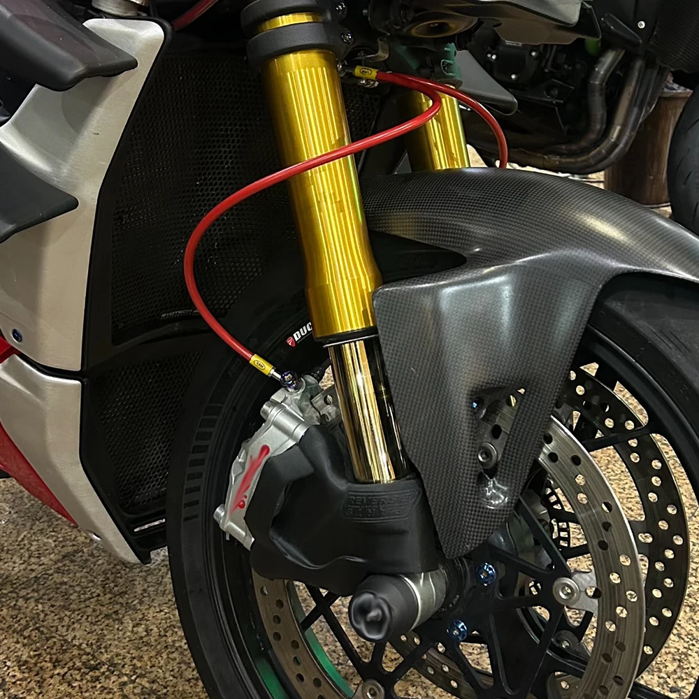 For Ducati Panigale Street fighter V4 / V4S Front Wheel Side Cover Aerodynamic ABS Fork Guard Sporty Front Axle Fairing Cover