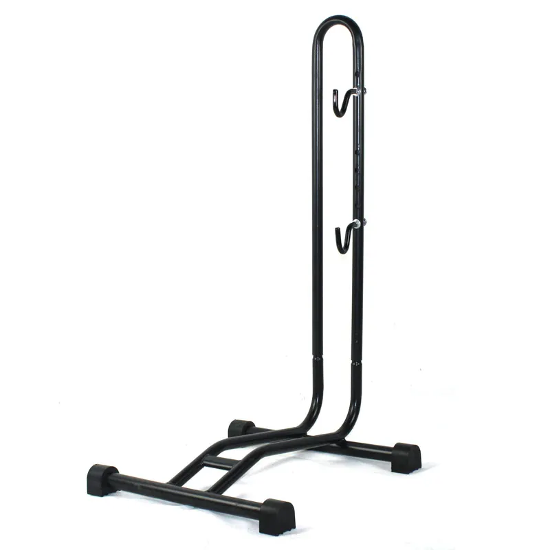 Single L-shaped self-maintenance stand vertical mountain bike support frame