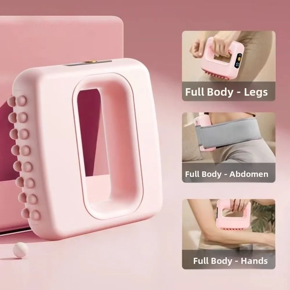 

Rechargeable Fascia Ring Massager Hand-held Portable Waist Massager 5 Speed Vibration Electric Fascia Ring Relaxing Muscle