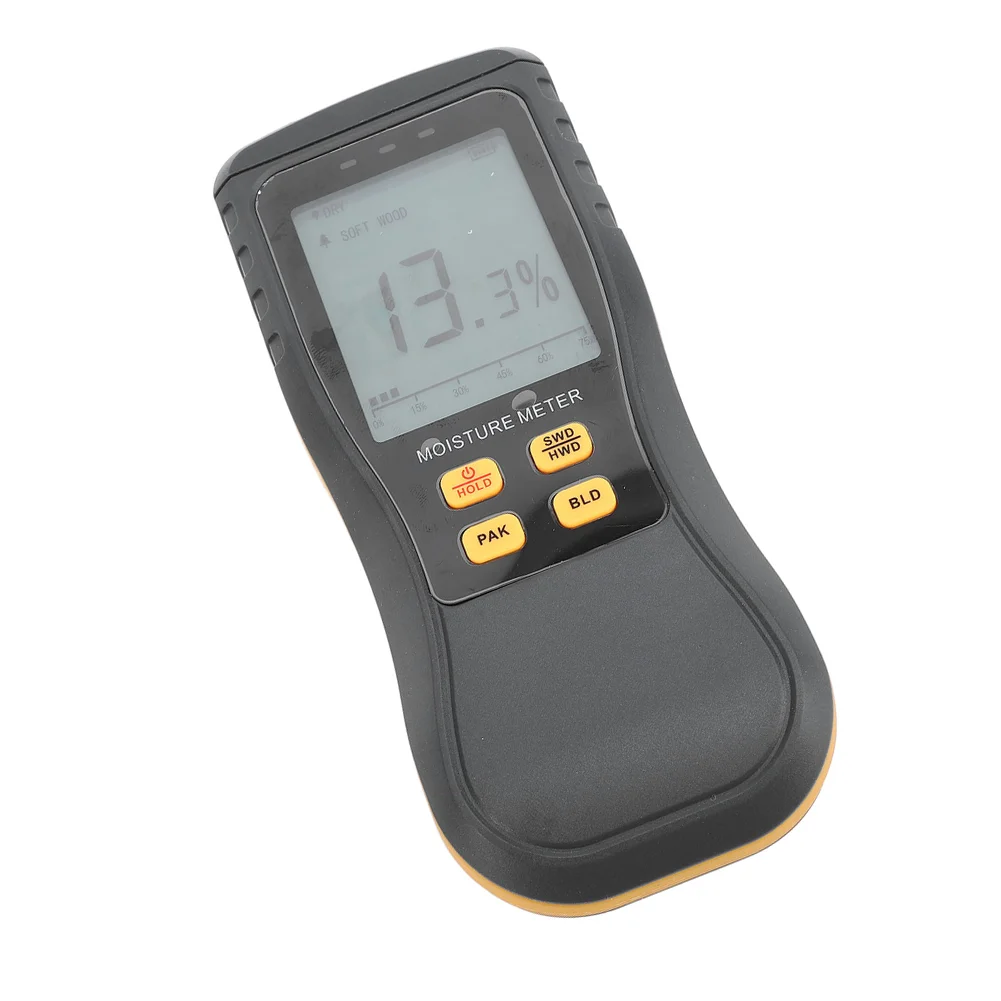 HY16C Moisture Meter with Four Selectable Modes for Different Materials Including Plastic and Building Compounds