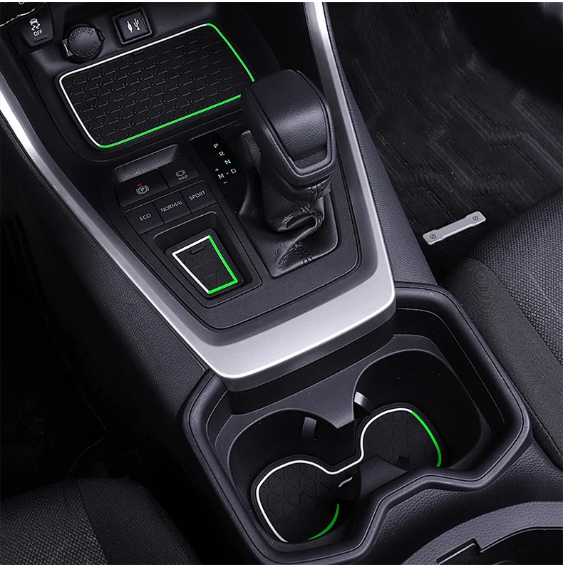 1 Set Auto-Antirutschmatten für Türfächer und Getränkehalter – Autozubehör für Toyota RAV4 XA50 2019 2020 2021 2022 2023 RAV 4 Hybrid – Detail 2