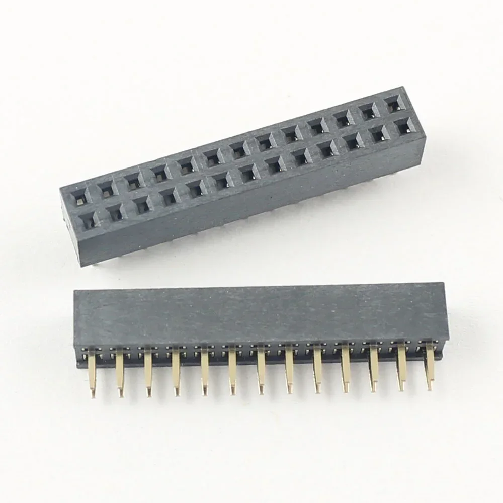 100pcs 2mm 2.0mm Pitch 2x13 26 Pin Female Dual Straight Header Strip Socket Connector 26P H=4.3mm