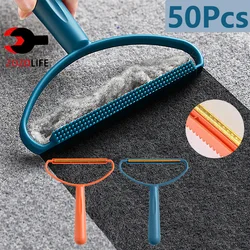 1-50Pcs Clothes Hair Scraper Pet Manual Lint Removal Coat Clothes Double Sided Hair Removal Shaver Brush Tool for Carpet Wool