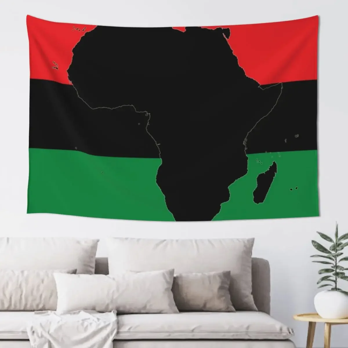 

Symbol of Africa - Pan African Flag Tapestry Bedroom Organization And Decoration Room Decor Cute Wall Art Tapestry