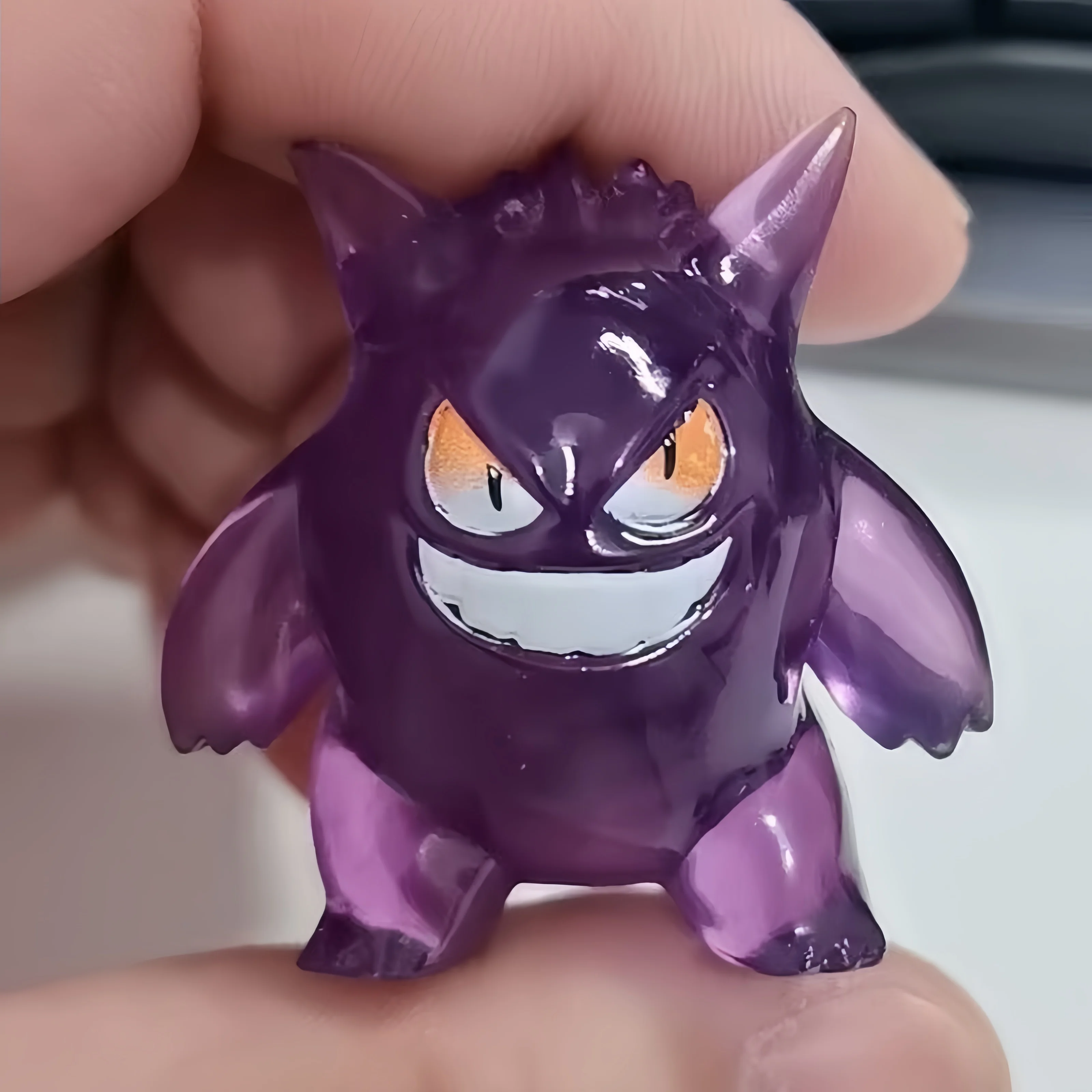 In Voorraad Pokemon Anime Figuur Ectoplasma Gengar Pop Figuren Transparant Mdoel Ornamenten Accessoires Verjaardag Speelgoed