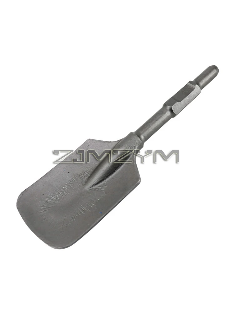 1PC 65A Electric Chisel With Hexagonal Handle Widened Shovel Head Large/Peach heart/Flat Mouth Concrete Chisel