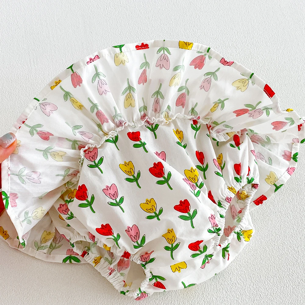 Sommer Baby Mädchen Blumenrock-Shorts Kinder Rüschen Elastische Taille Petticoat Kleinkind Tüllrock Säugling Spitzen-Bloomers PP-Shorts – Detail 8