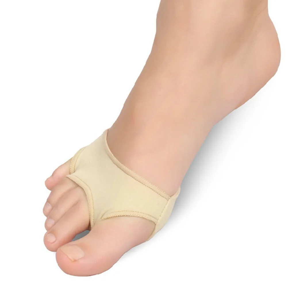 1 Pair Skin Color Foot Gel Forefoot Pads Cushion Metatarsal Pain Relief Absorber Callus Protector For Daily Wear Size M