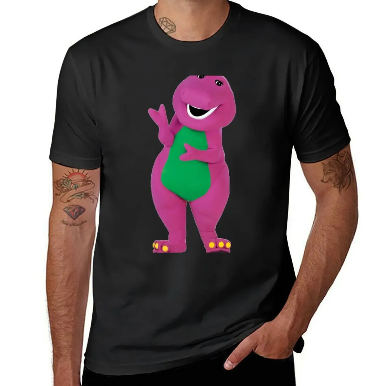 Barney The Dinosaur T-Shirt shirts graphic tee plus size tops clothes for men