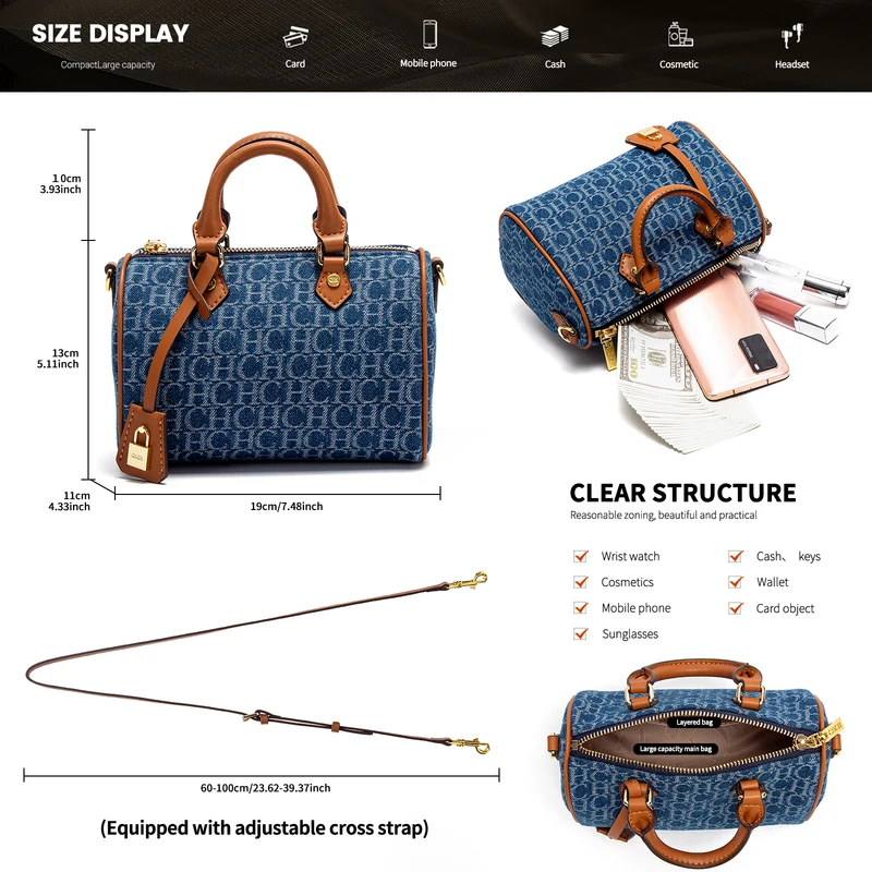 Bolsa de Ombro Feminina Cowboy Estilo Travesseiro — foto 4
