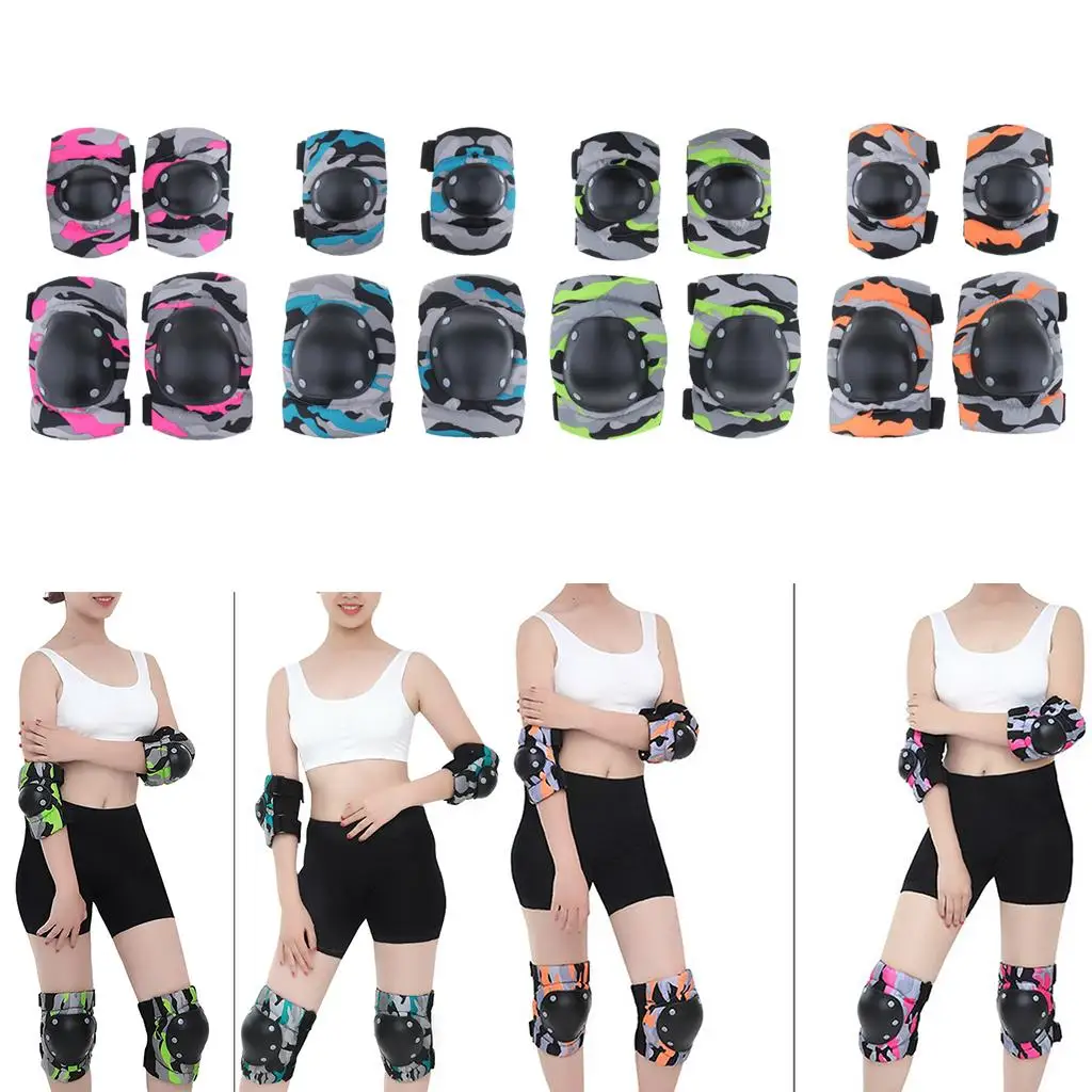Outdoor Knee Elbow Wrist Protective Pads Gear Set for Kids Cycling Roller Scooter Skateboard view 5