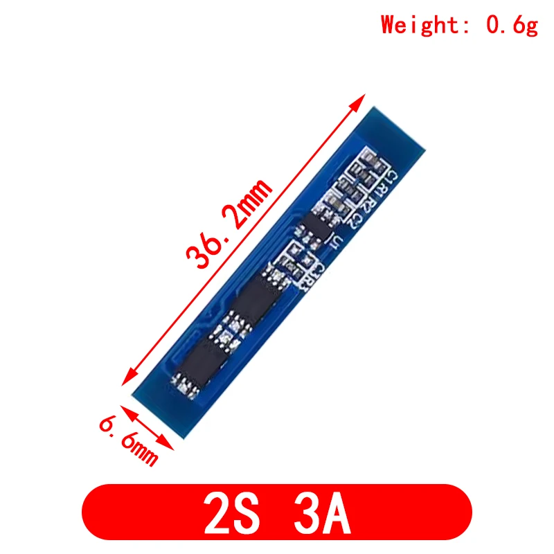 Carte de Protection de Batterie au Lithium, 2S, 3A, 4A, 5A, 8A, 10A, 13A, 20A, 7.4V, 8.4V, Eddie ion 18650, BMS Standard / Balance