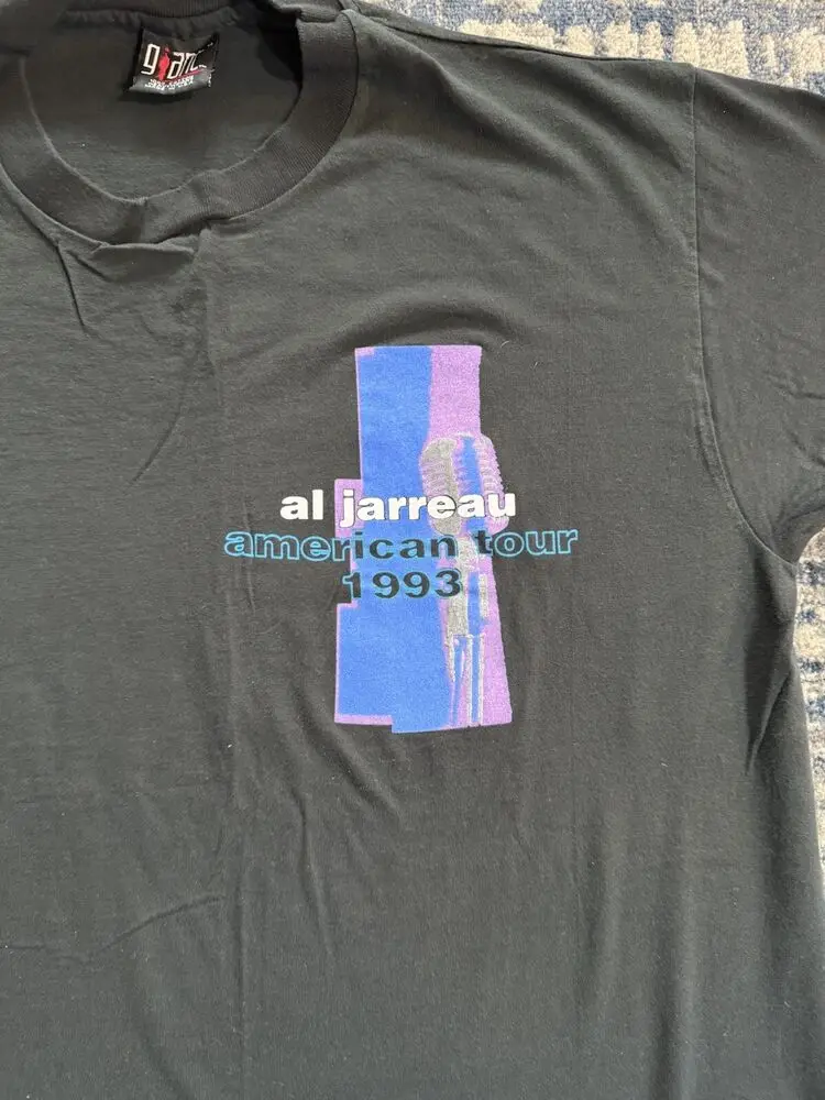 Vintage 1993 Al Jarreau American Tour Concert T Shirt XL R&B Soul George Benson