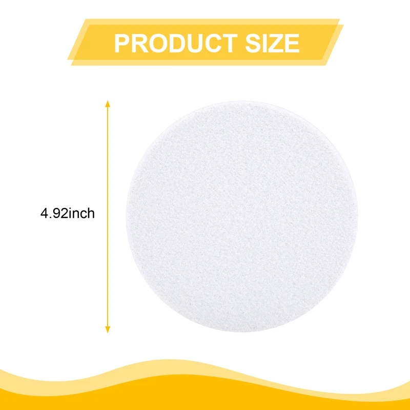 ABRW-10 peças 5in almofada de interface de espuma de densidade macia gancho e laço almofadas de lixamento de espuma 125mm almofada de esponja almofada de apoio de amortecimento