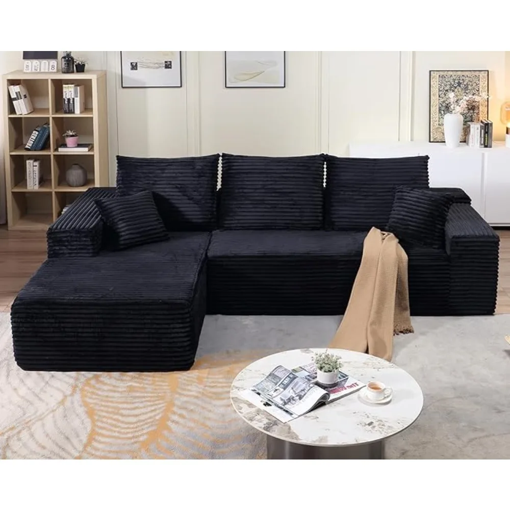 Modular Combination Sofa, L-shaped, 3-seat Modular, Memory Foam Combination Sofa, Suitable for Modern Sofa