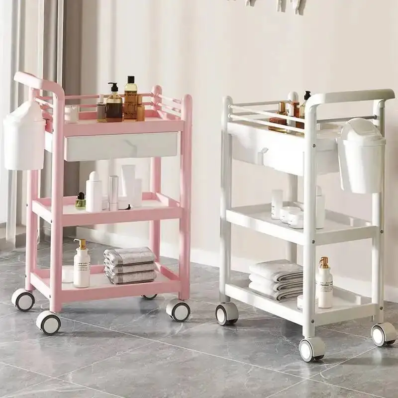 

Beauty Manicure Salon Rolling Cosmetic Tattoo Trolley Lash Tea Salon Trolley Spa Pedicure Carrito Auxiliar Salon Furniture WKST