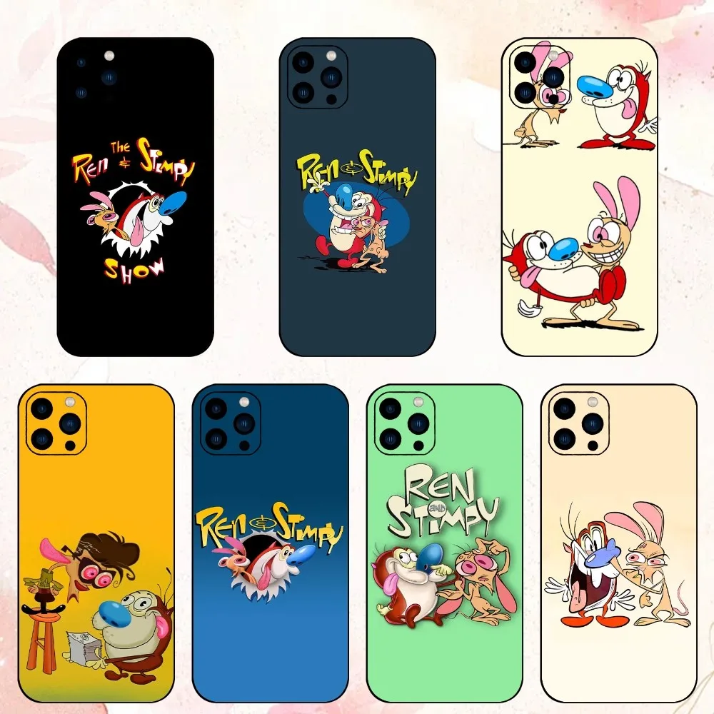 The Ren & Stimpy Show Phone Case For iPhone 15 14 13 12 Mini 11 Pro Max X XR XS 8 SE Plus Shell