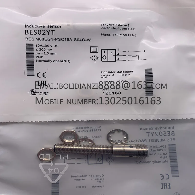 

Original proximity switch sensor BES02YT BES M08EG1-PSC15A-S04G-W in stock