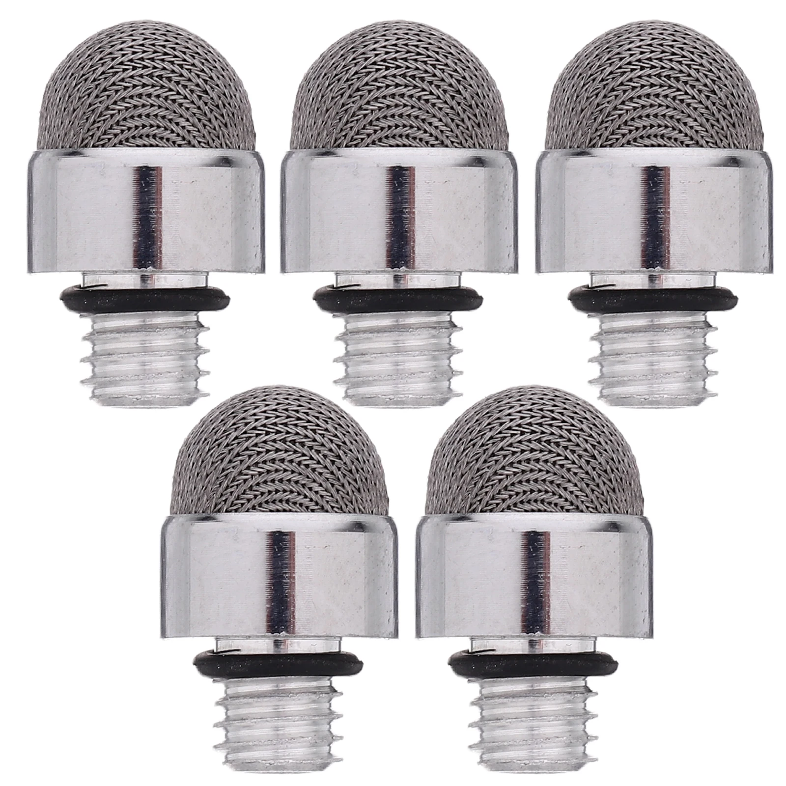 

5 Pcs Capacitor Tip Replaceable Mesh Tips Pen Stylus Fiber Hybrid Replacement Nibs for Pens Digital Silver Capacitive