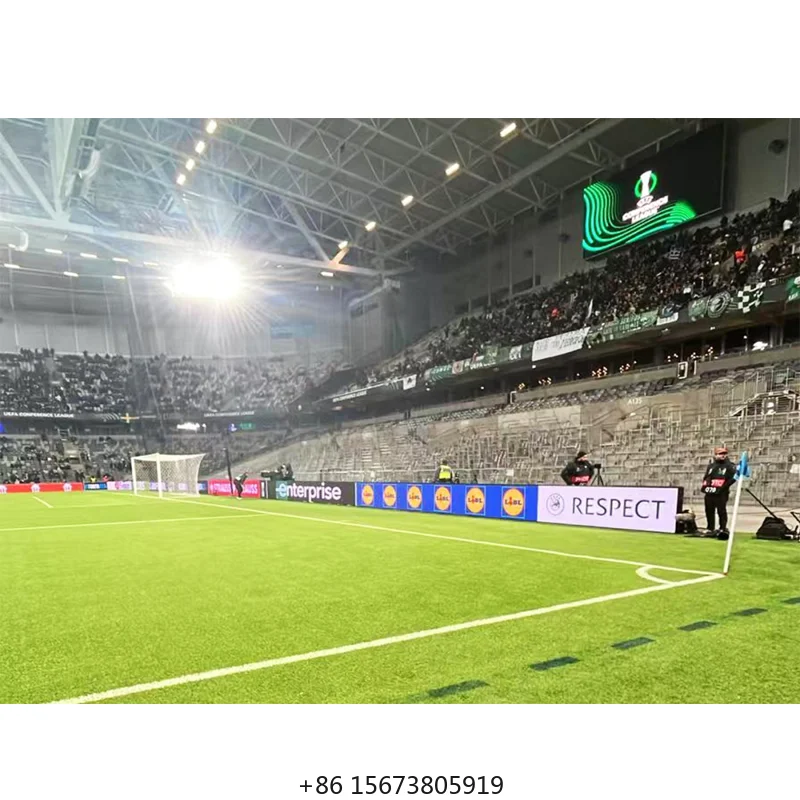 

Светодиодный экран P10 для футбольного стадиона: периметральный дисплей для видео и прямой рекламы