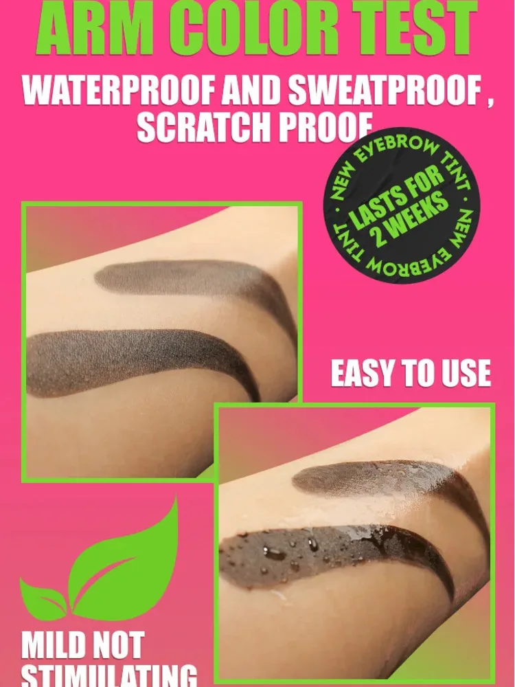 MLSMILE-Kit de pestañas de 2 colores, tinte rápido, Gel, crema para cejas, potenciadores de cejas, máscara de Henna, herramienta de maquillaje, novedad de 2025