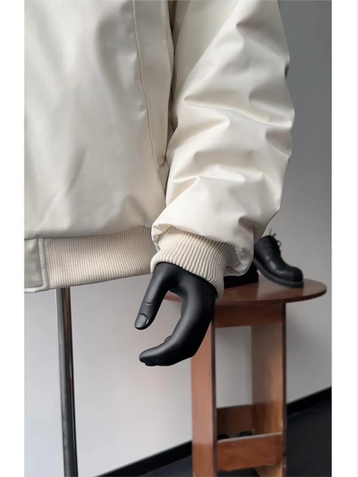 

Men's Standup Collar Jaet Cross Border Sle Youth Casual Modern Windproof Coat Five-Quarter Length Jeans Fabric