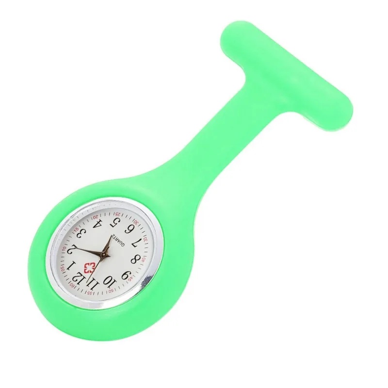 Mode Taschenuhren Silikon Krankenschwester Uhr Brosche Tunika Taschenuhr mit kostenloser Batterie Arzt medizinische Unisex Uhren Uhr