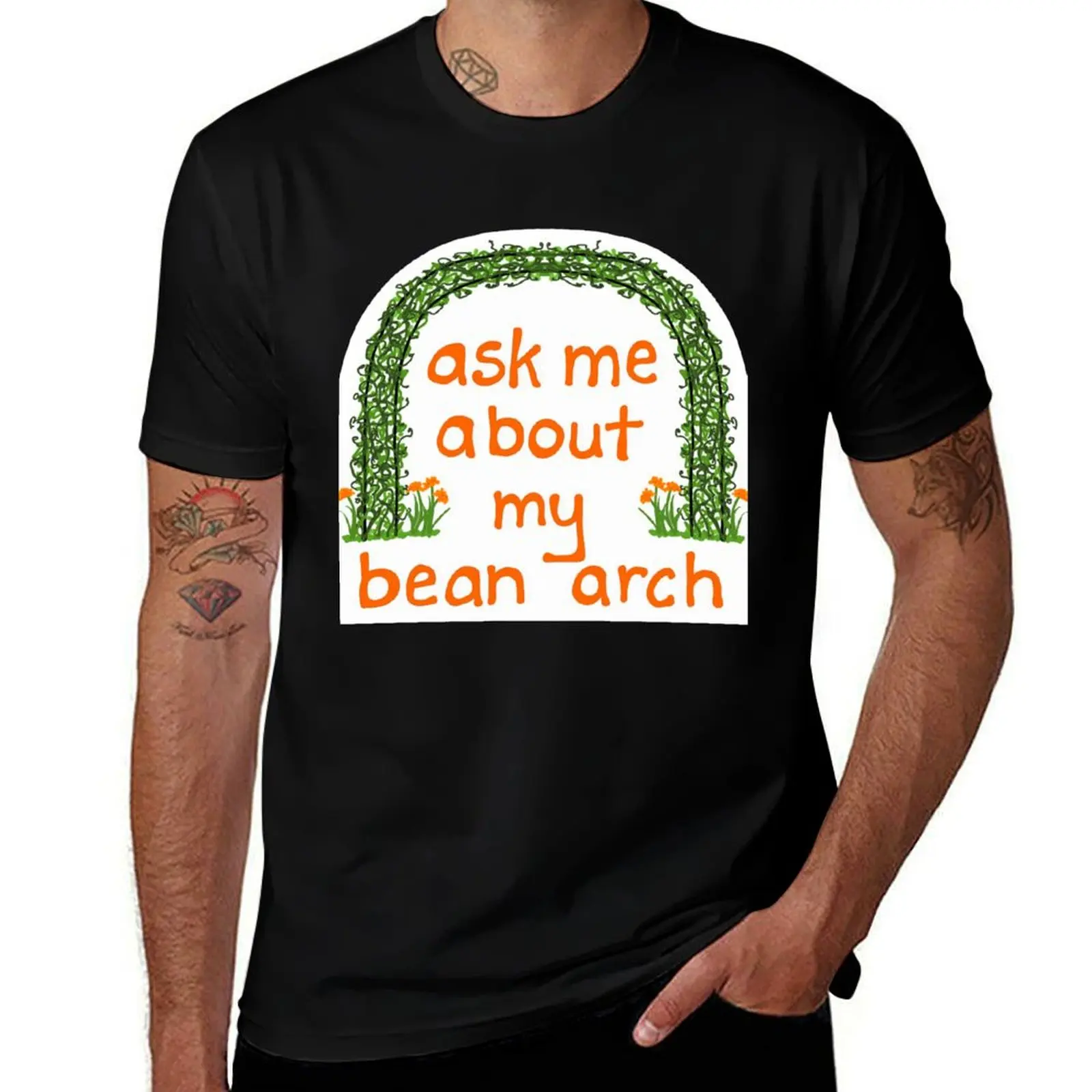 

Ask me about my bean arch : Joe Pera T-Shirt Urban Casual Loose Fit Tee