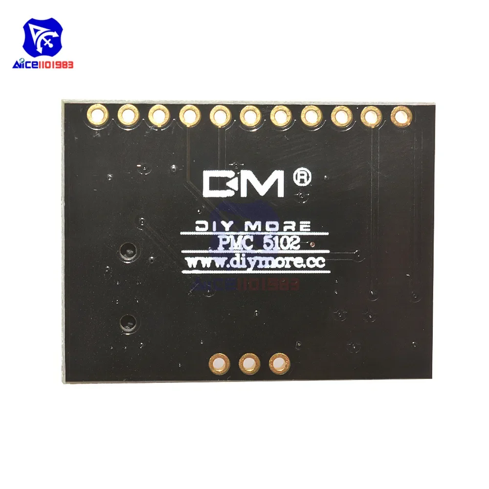 diymore PCM5102A 24 Bits Digital Audio Module DAC Sound Card Board pHAT 3.5mm Stereo Jack for Raspberry Pi