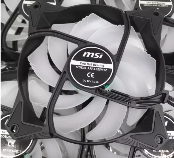@+RGB APA1225M12 fan PWM range of 1500-2500 RPM FOR MSI MAG CORELIQUID 240R 360R whispering noise Frost integrated CPU Water fan image 5