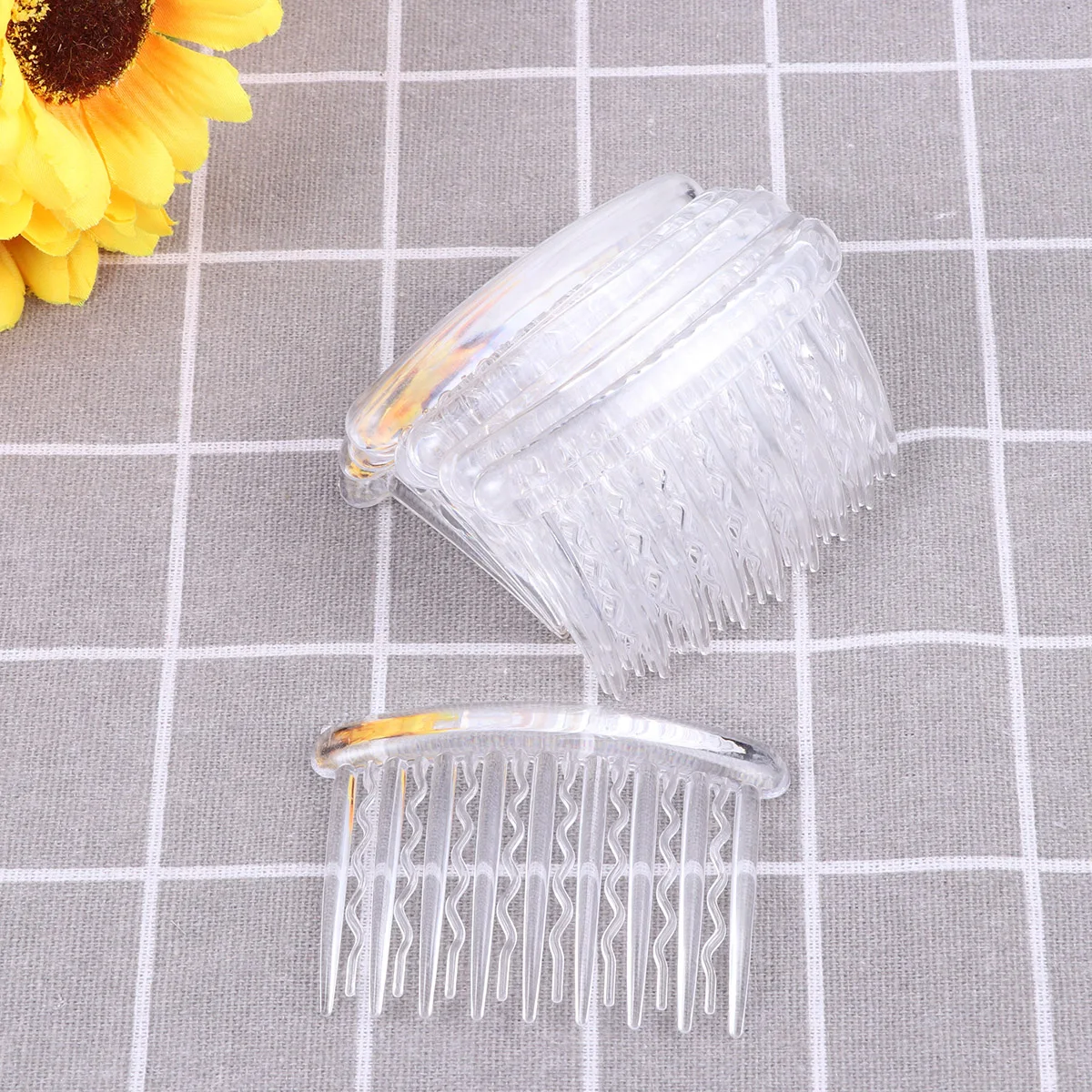 

12Pcs Hair Side Comb Premium Plastic Slide Hairclip Simple Elegant Design for Everyday Hair Styling Needs