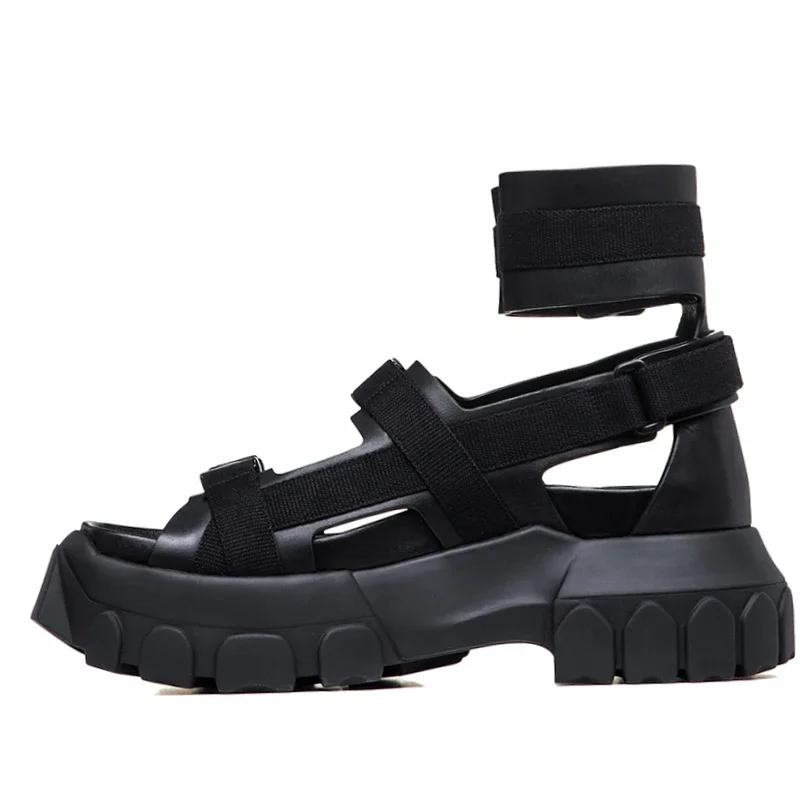 High-top Sandals Roman Shoes for Men\'s/Women\'s Summer Comfortable High Top Sandals Casual Anti Slip Open Toed Bottom Beach Shoes