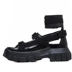 High-top Sandals Roman Shoes for Men's/Women's Summer Comfortable High Top Sandals Casual Anti Slip Open Toed Bottom Beach Shoes
