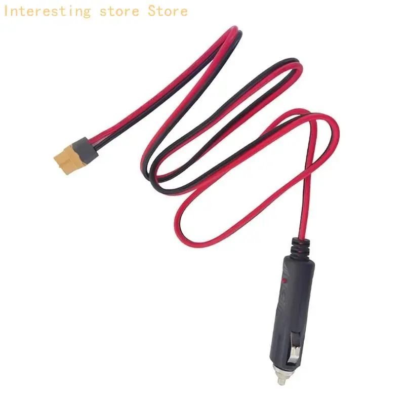 

55KC XT60 Female to Vehicle Cigarettes Lighters Male Cable for Portable Power Stations