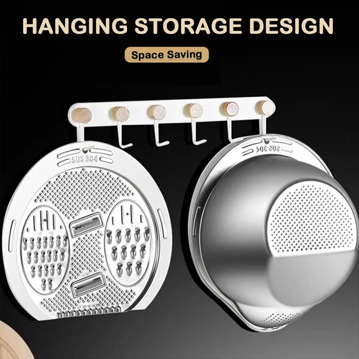 COFA Rice Washer Strainer Bowl with Grater,for Cleaning Quinoa, Fruits, Vegetables, Bean Versatile Kitchen Tool